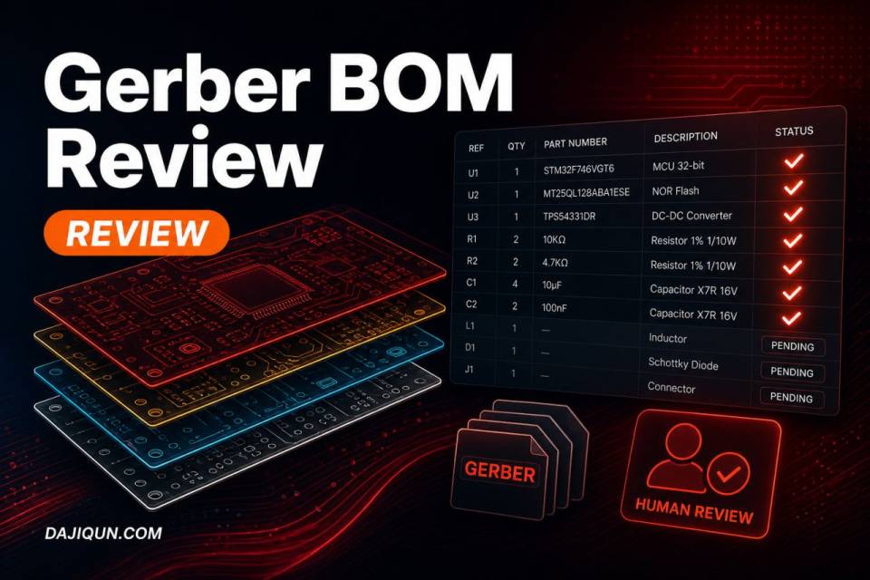 Gerber/BOM 怎么进在线报价，哪些必须人工审